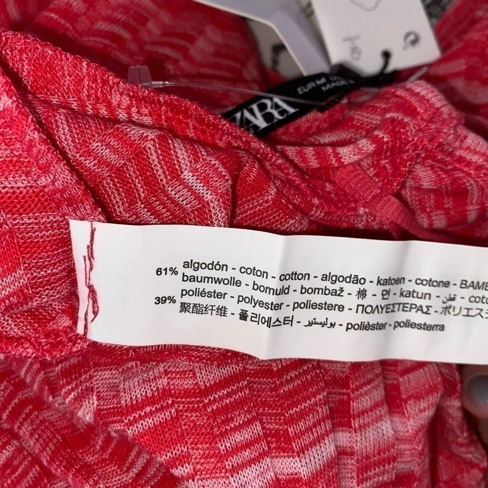 Zara NWT bloggers favorite ribbed open back midi bodycon knit dress SIZE MEDIUM - Picture 4 of 8